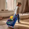 Sportwagen - Explosie - Kleurrijk - Verfstrepen Kinderkoffer - Blauw klein -sfeer1