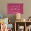 eat me out don't stress me out - Roze - Minimalistisch Wandkleed katoen klein -wsfeer4_kind