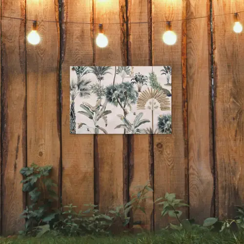 Tropisch - Bomen - Bladeren - Jungle tuinposter los doek klein -sfeer1