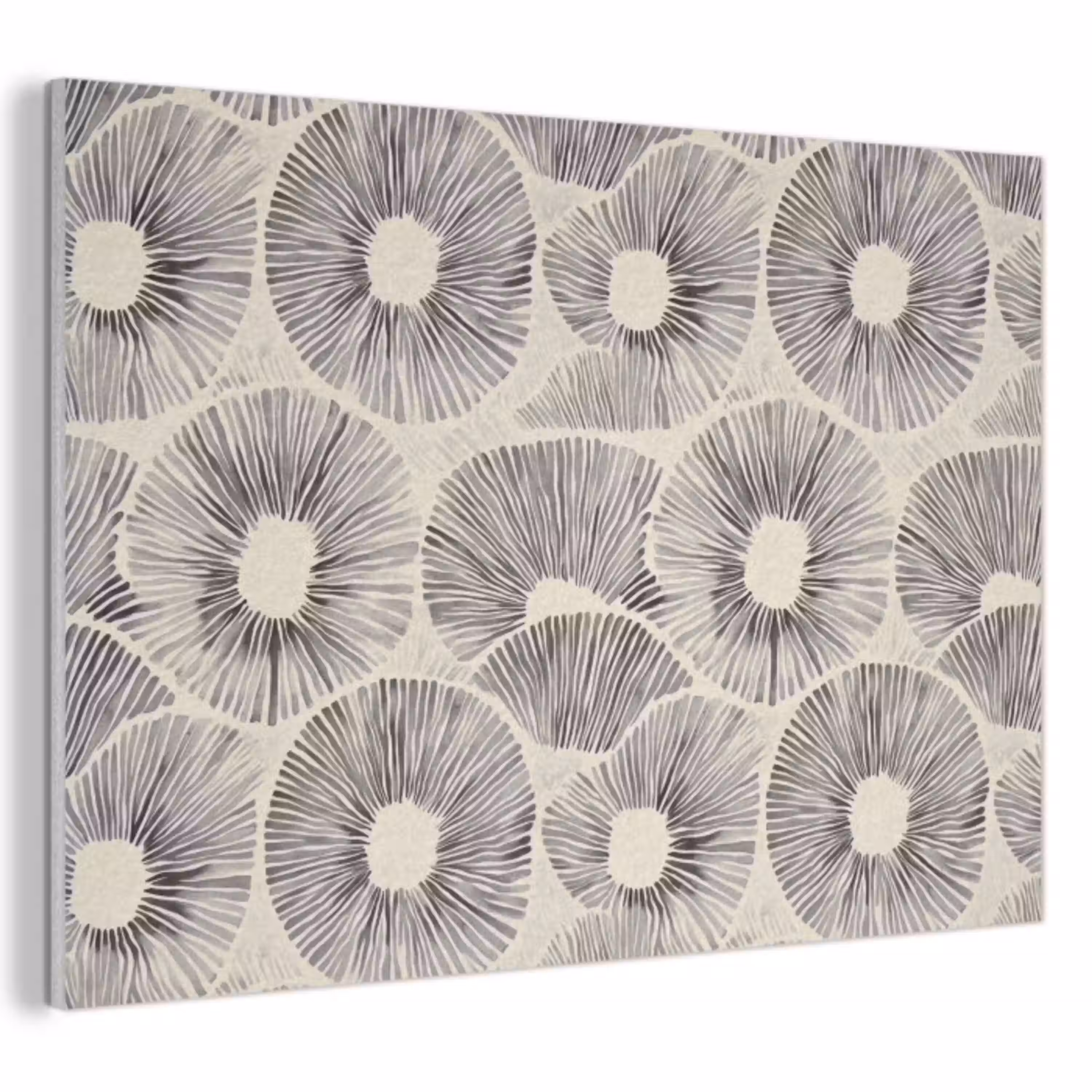 Cirkels - Patroon - Zwart PET vilt klein 837 -3d