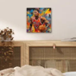 Basketbal - Verf - Kleuren - Rood aluminium wit klein -sfeer3