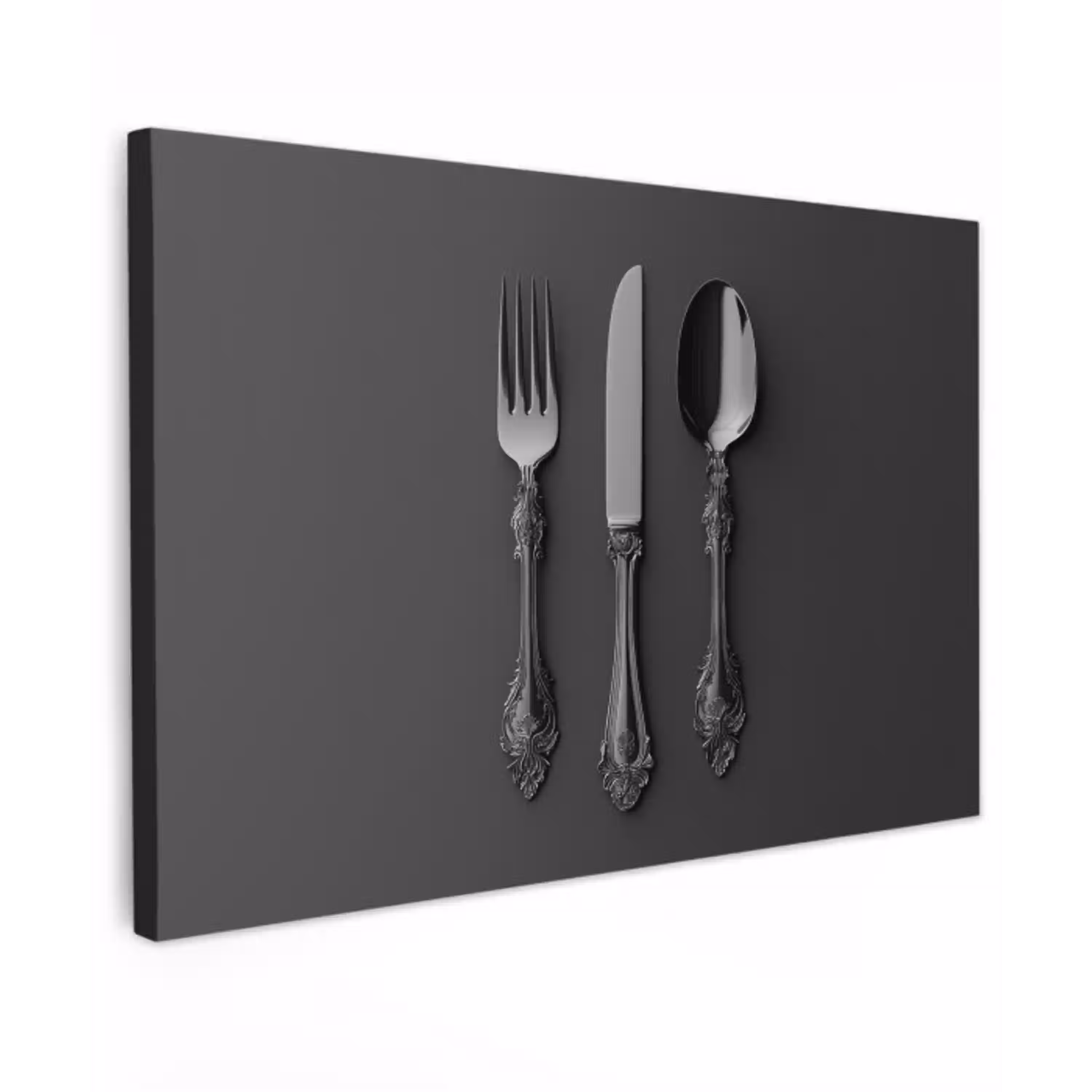 Bestek - Zwart canvas 2cm klein -z3d