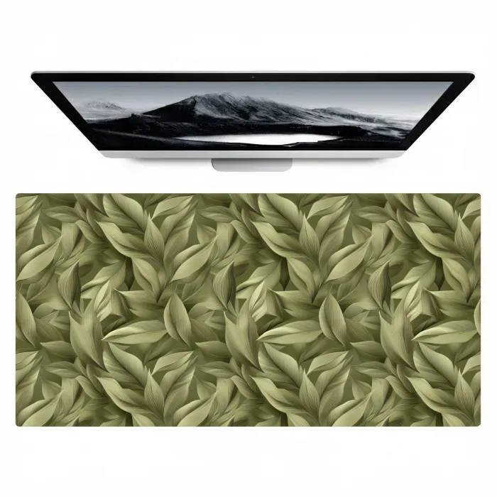 Bladeren - Modern - Groen Muismat XXL klein 681 -zzz3d
