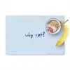 Why not - Blauw - Donker blauw - Quote Placemat vinyl groot -zzzproduct_Kitchenyeah-website