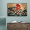 Koi - Zee - Golven - Zon canvas 2cm klein -sfeer4