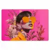 Zonnebril - Oranje - Vrouw - Planten Placemat vinyl groot -zzsfeer1_Kitchenyeah-website