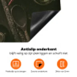 Bieslook Bloesem en Antieke Keukenwaren Inductie beschermer vinyl 3mm klein -zzzzzzz-td-onderkant