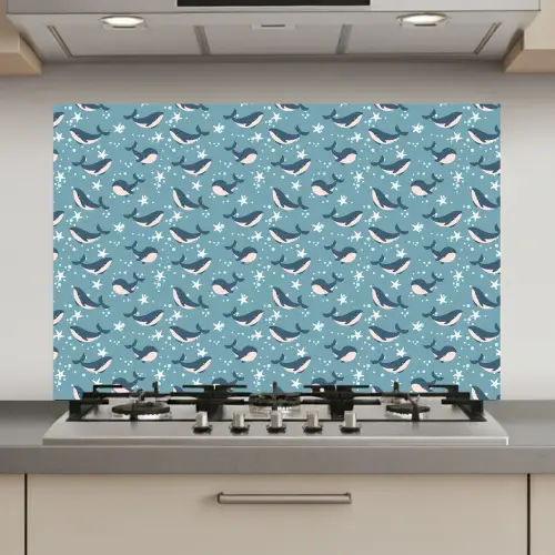 Klein - Oceaan - Walvis - Zeester keuken achterwand spatscherm klein 900 -3d_website