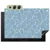 Organisch - Patroon - Blauw Inductie beschemer met haakjes klein 777 -3d