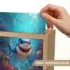 Haai - Onderwaterwereld - Oceaan Light Box met kabel (Kinderlampje) klein -USP_websiteprintNL