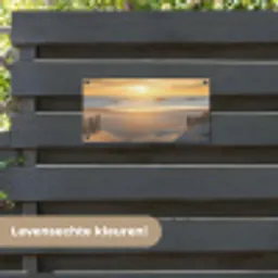 Strand - Duinen - Zonsondergang tuinposter los doek klein -sfeer3