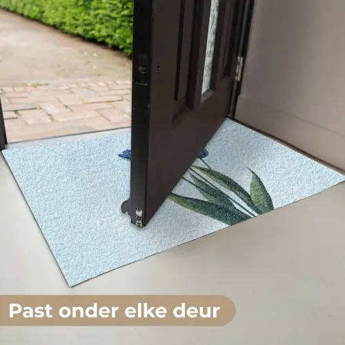 Tulpen - Blauw - Bladeren Deurmat klein -USP_NL