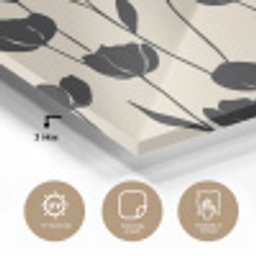 Tulpen - Patroon - Zwart plexiglas 5mm klein 11 -sfeer2