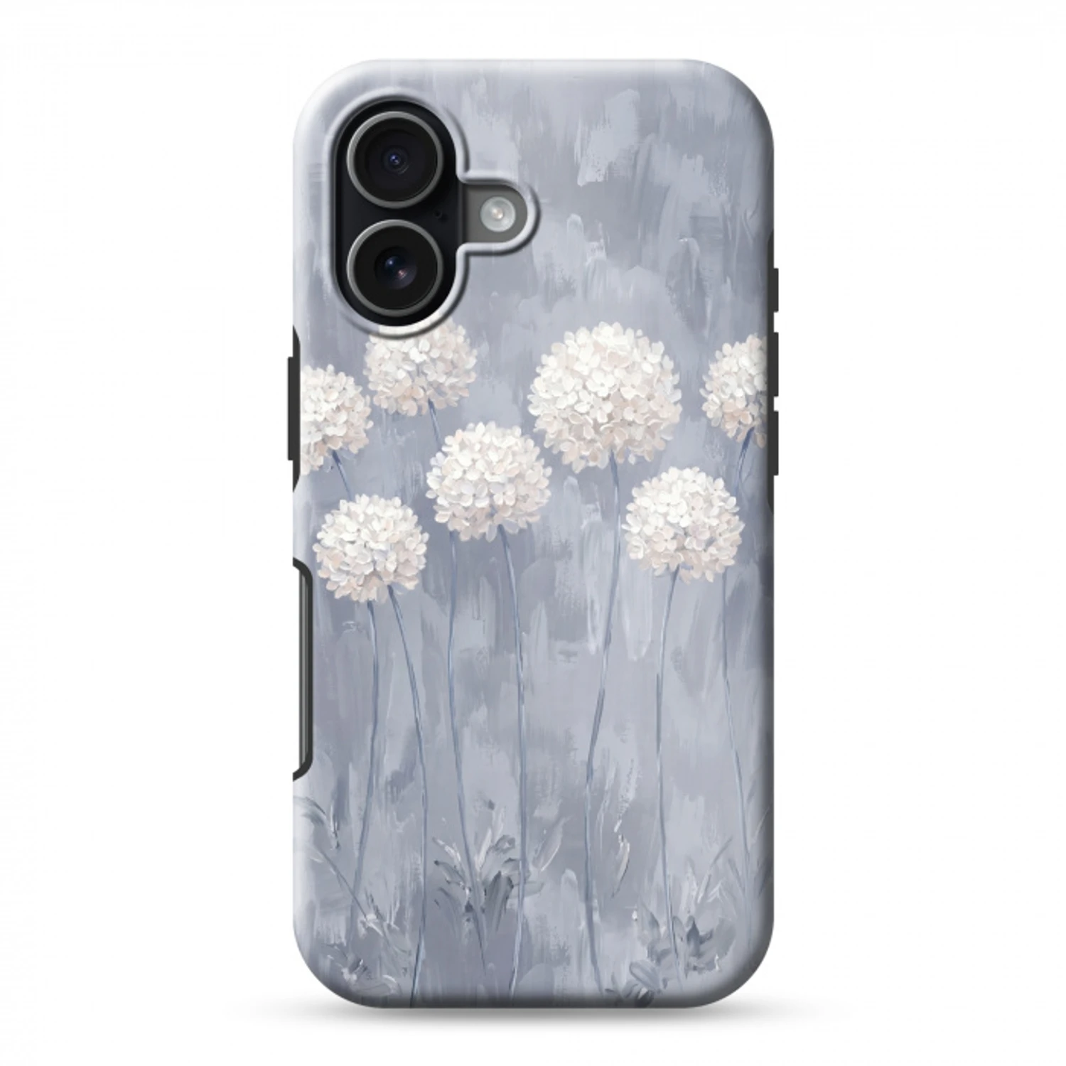 Bloemen - Illustratie - Blauw Toughcase MagSafe Apple iPhone 17 klein -3d
