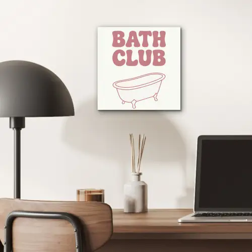 Retro - Bad - Roze aluminium wit klein -sfeer5