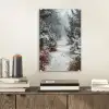 Bos - Winter - Bomen - Natuur - Pad - Sneeuw plexiglas 5mm klein -sfeer1