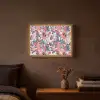 Tropisch - Zomer - Vlinder - Perzik Light Box met batterij (Wandlamp) middel 907 -sfeer4