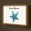 Zeester - Blauw - Spetters Light Box met batterij (Wandlamp kind) middel -z3d_website