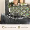 Design - Ruit - Bloemen - Grijs keuken achterwand 2 middel 871 -usp_NL