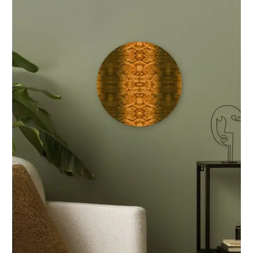 Slang - Boa - Amber Wandcirkel plexiglas klein 852 -sfeer3