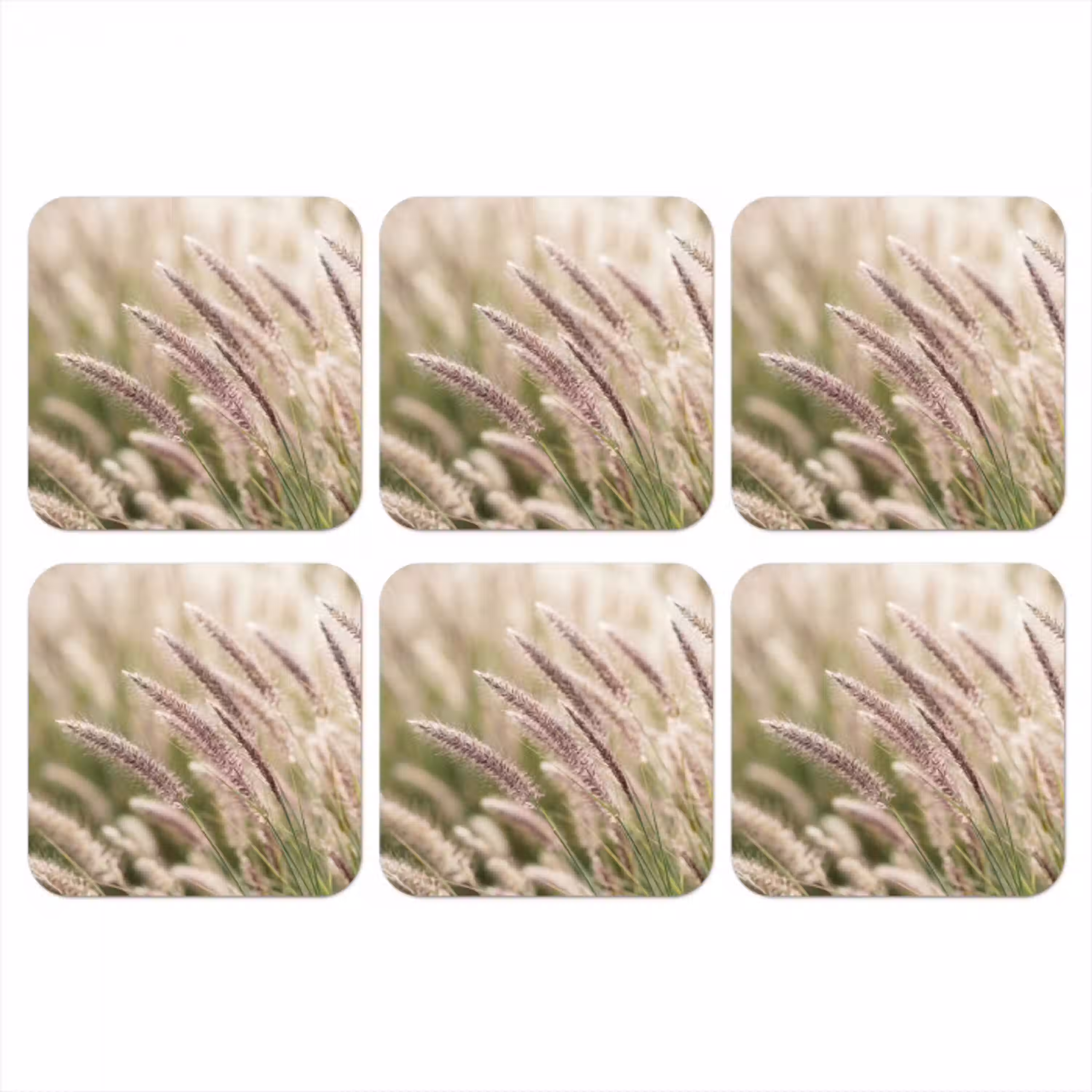 Gras - Close up - Groen onderzetter kurk middel -3d