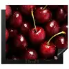 Rood - Fruit - Kersen Inductie beschermer vinyl 3mm middel -3d
