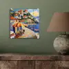 Kustdorp - Huisjes - Mozaïek - Zee plexiglas 5mm klein -sfeer3