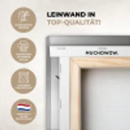 Schotse Hooglander - Spaghetti - Dieren - Zwart wit KitchenYeah - Keuken - Canvas klein -ycloseup