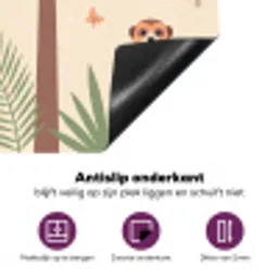 Dieren - Tropisch - Safari - Kleurrijk Inductie beschermer vinyl 3mm middel -zzzzzzz-cc-onderkant