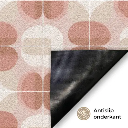Retro - Klassiek - Roze Deurmat klein 898 -antislip_NL