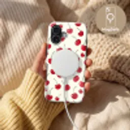 Kersen - Minimalistisch - Rood Toughcase MagSafe Apple iPhone 17 klein 1017 -USP_MagsafeV