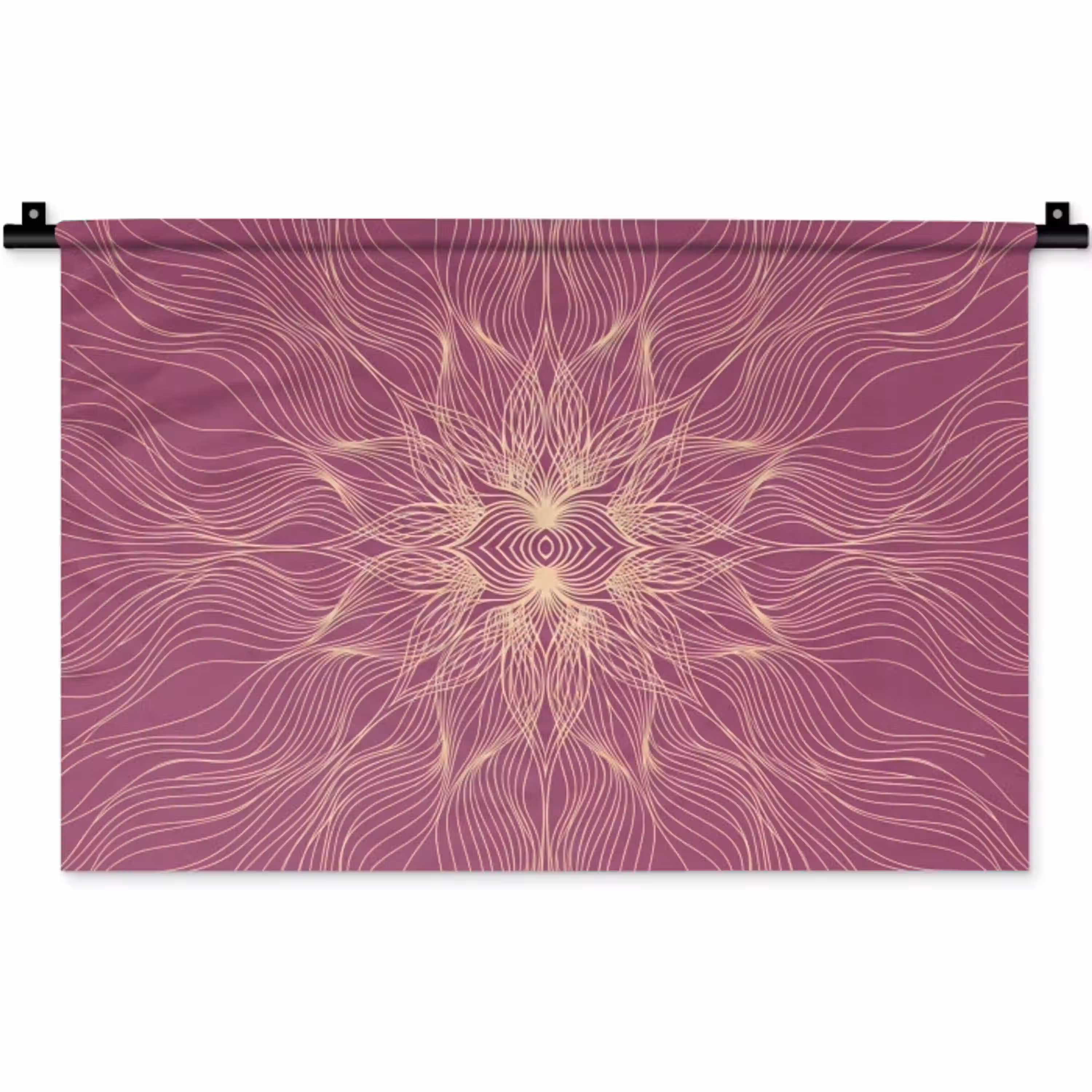 Lijnen - Patroon - Abstract Wandkleed katoen klein -zz3d