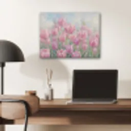 Tulpen - Veld - Lente - Roze PET vilt klein -sfeer5