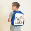 Olifant - Dier - Kinderen Kinderrugzak - Blauw middel -sfeer2