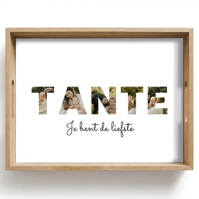 Tante - Lettercollage Dienblad Rechthoek middel -z3d_shopping