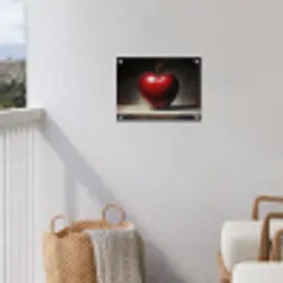 Apple - Hart - Rood tuinposter los doek klein -sfeer8
