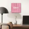 Gestreept - Roze - Chéri plexiglas 5mm klein -sfeer6