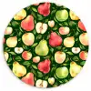 Appels - Peren - Fruit - Groen Wandcirkel plexiglas klein 852 -3d