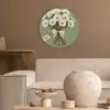 Lint - Boeket - Groen - Quote Akoestische PET Vilt - Rond klein -sfeer1