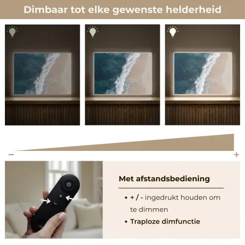 Strand - Zee - Golven Light Box met batterij (Wandlamp) middel -USP_dimbaarNL