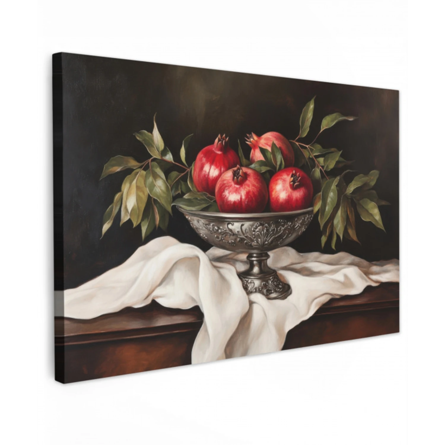 Granaatappels - Klassiek - Vintage Tuinposter op houten frame 2 cm dik klein -3d