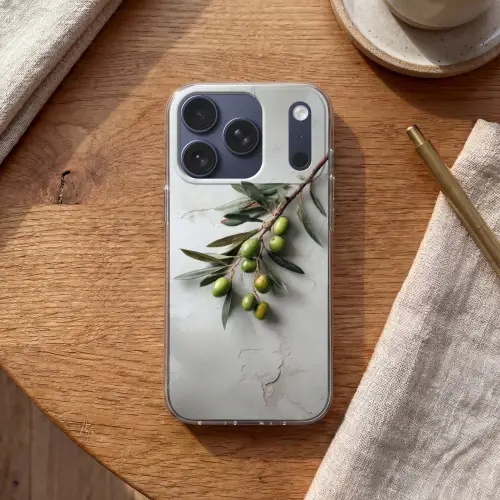 Olijventak - Beton - Mediterraan Telefoonhoesje iPhone 17 Pro klein -sfeer1