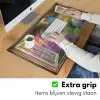 Doorkijk - Bloemen - Raam - Natuur Muismat XXL klein -sfeer3