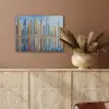 Skyline - Wolkenkrabbers - Water - Blauw PET vilt klein -sfeer4