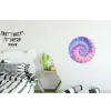 Pasteltinten - Paars - Spiraal - Marmer Wandcirkel aluminium klein -kinderkamer