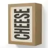 Kaas - Decoratie - Beige - Cheese Light Box met kabel (Wandlamp) klein -3d