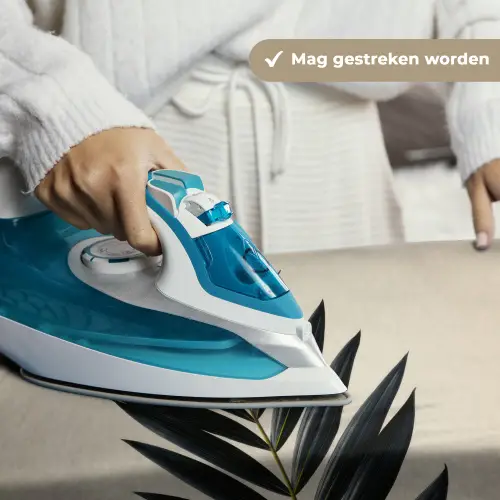 Palmblad - Donkere bladen - Subtiel Wandkleed katoen klein -sfeer9