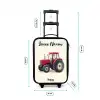 Tractor - Getekend - Rood Kinderkoffer - Zwart klein -productfoto_formaten
