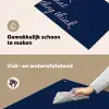 Fuck what they think - Blauw - Cursief Inductie beschemer met haakjes klein -ky-schoon-nl