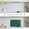 Jungle - Bladeren - Tropisch keuken achterwand spatscherm klein -voor_na_NL